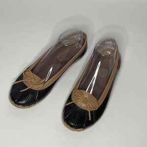 Chooka Women's sz 9 Shoes Solid Navy Blue Duck Skimmer Flat Boat